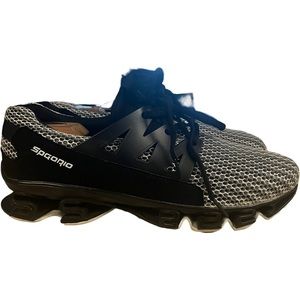 Spgorio Mens Running Trainning Mesh Sneakers Shoes Black Size EUR 43 US 10.5